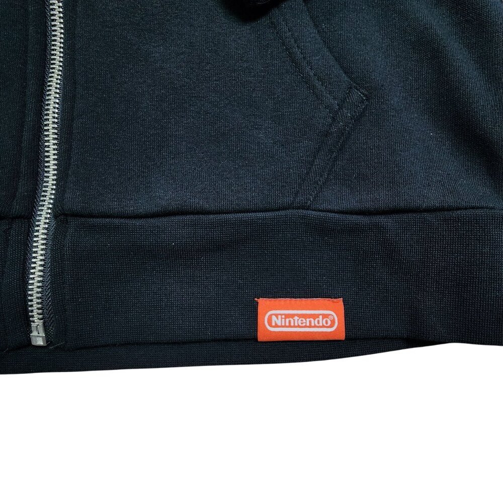 Nintendo New York 1889 Mario Coin OFFICIAL Hooded Sweatshirt Black, Medium - Picture 5 of 10